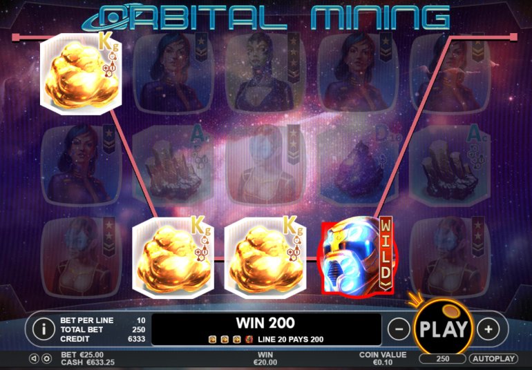 игровой автомат Minerario Orbitale